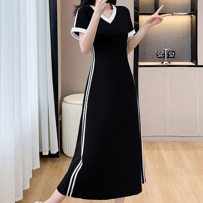 【M-4XL】👗Rochie casual și simplă cu decolteu în V pentru femei