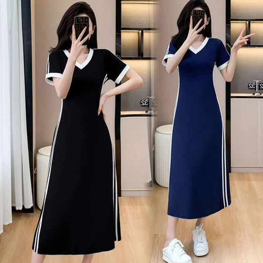 【M-4XL】👗Rochie casual și simplă cu decolteu în V pentru femei
