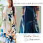 Rochie maxi lejeră și elegantă pentru femei, cu imprimeu
