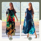 Rochie maxi lejeră și elegantă pentru femei, cu imprimeu