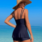 Costum de baie Tankini cu talie înaltă, 2 piese, pentru femei
