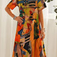 【S-4XL】🌺Rochie fluidă în culori tropicale strălucitoare