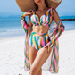 Set elegant și sexy de bikini din trei piese👙