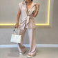 💖Top elegant cu talie și set de pantaloni casual🌸