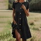 ✨Rochie cu mânecă scurtă Button Down pentru femei