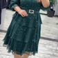 Rochie Pentru Femei Cu Lungime Până La Genunchi Și Decolteu În V